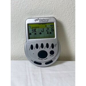 Unbranded 7 in 1 Poker Handheld Electronic Game OS Silver Excellent Retro Casino